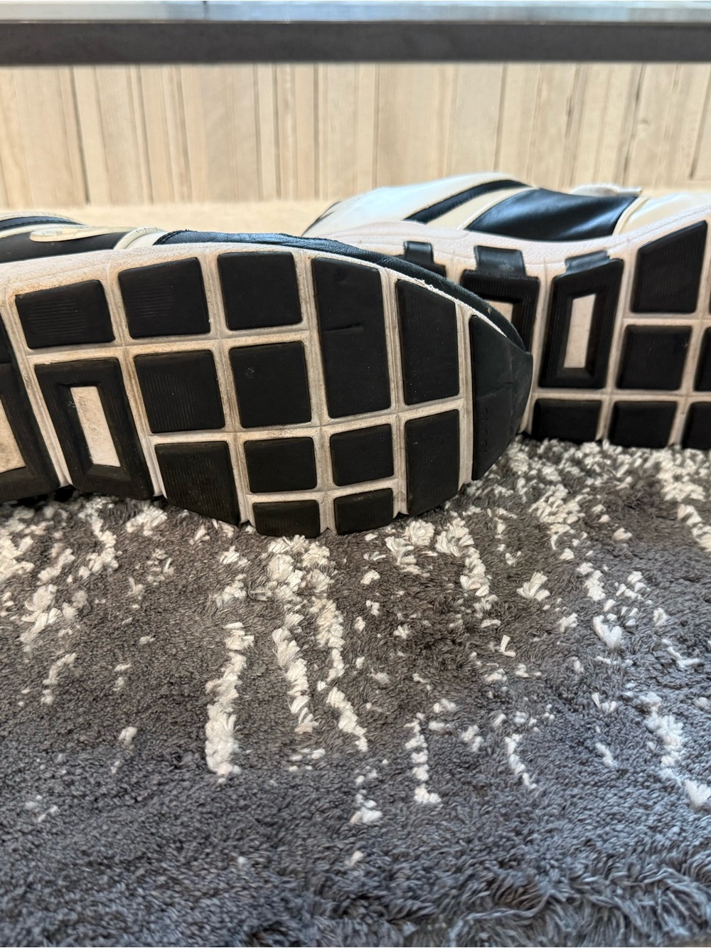 White and Black Logo Sneakers - Picture 5 of 6